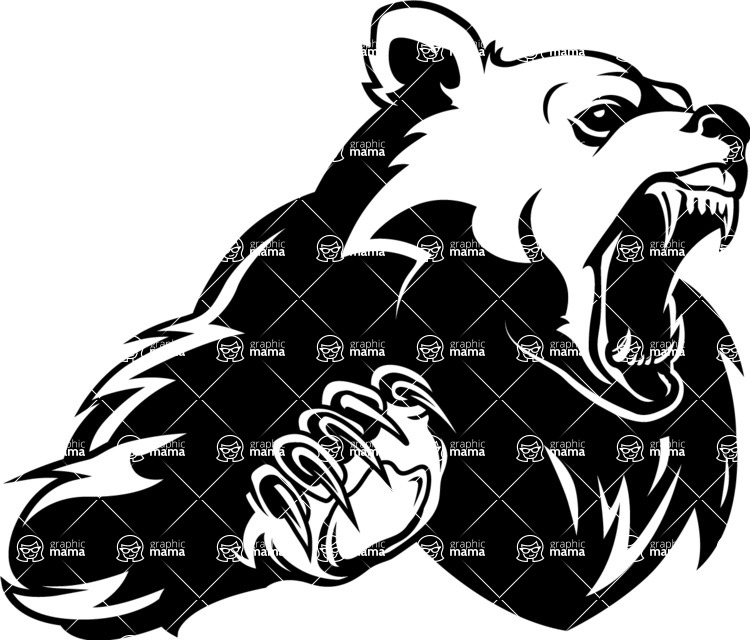 Vector Mascot Collection - Bear Mascot Design Image